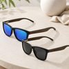 Cargar imagen en el visor de la galería, Lentes De Sol Bambú Uv400 Madera + Estuche