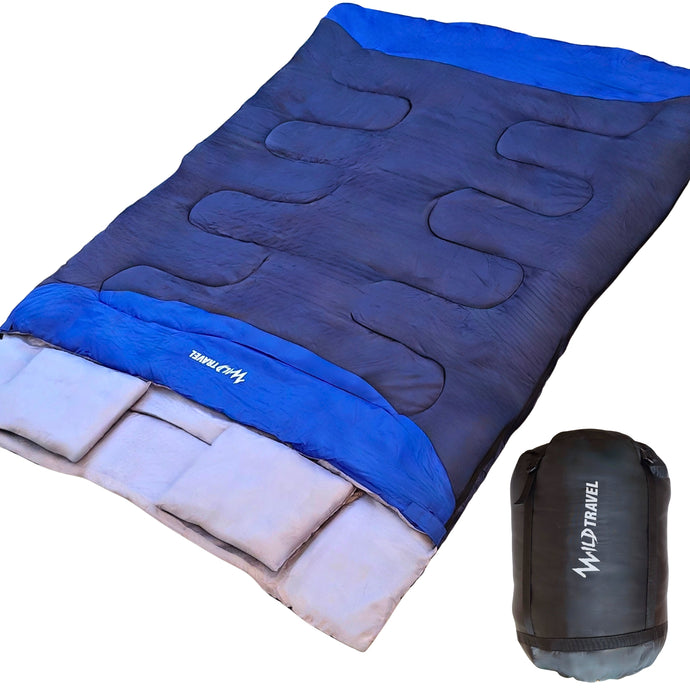 Saco De Dormir Dos Plazas Doble Familiar Cozy Haven Wild Travel -5° +15° 3600g