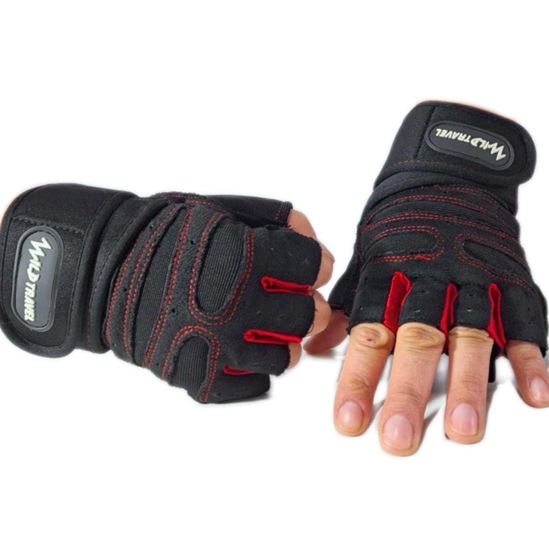 Guantes de Microfibra para Levantamiento de Pesas Guantes para Entrenar  Gimnasio