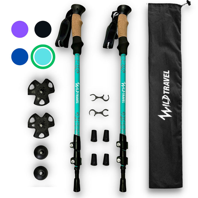 Bastones de trekking Pack 2 Ajustable y Resistente