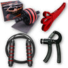 Cargar imagen en el visor de la galería, KIT FITNESS: ABS Roll, Banda, Hand Grip y Cuerda
