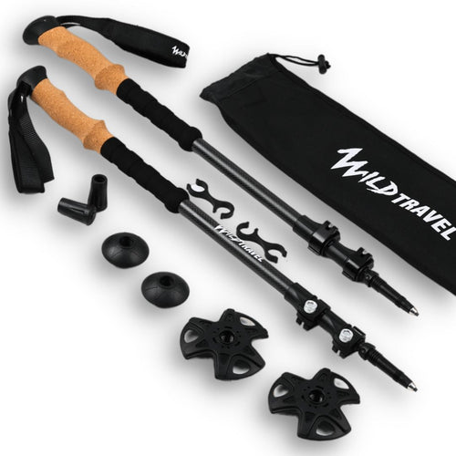 Pack Bastones De Trekking Fibra De Carbono